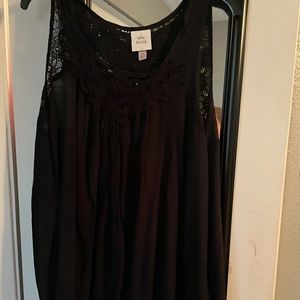 Knox Rose Black Tank Top